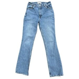 Abercrombie & Fitch The 70’s Vintage Flare Jeans 4/27 Blue Distressed High Rise